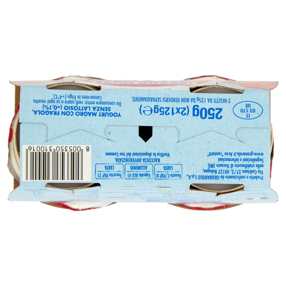 Yomo Zero Grassi Fragola 2 x 125 g